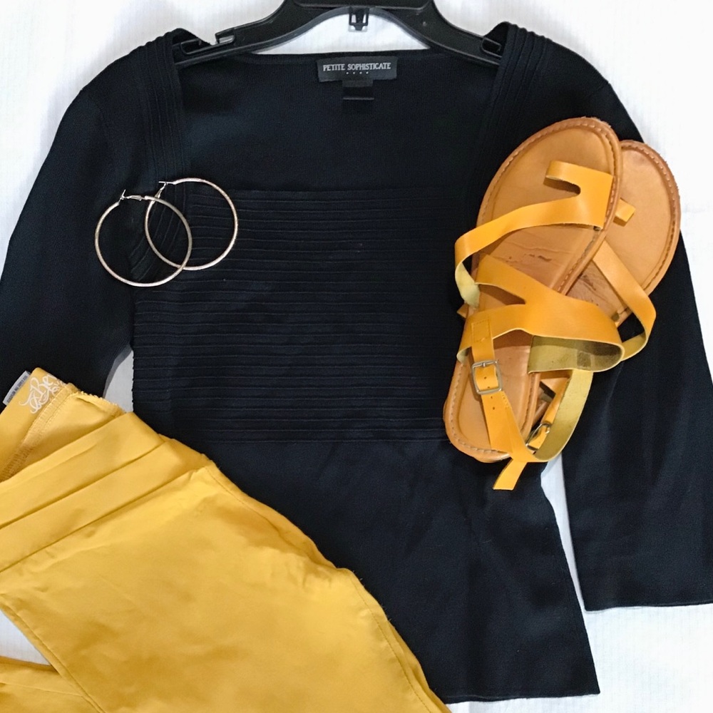 Black long sleeve blouse